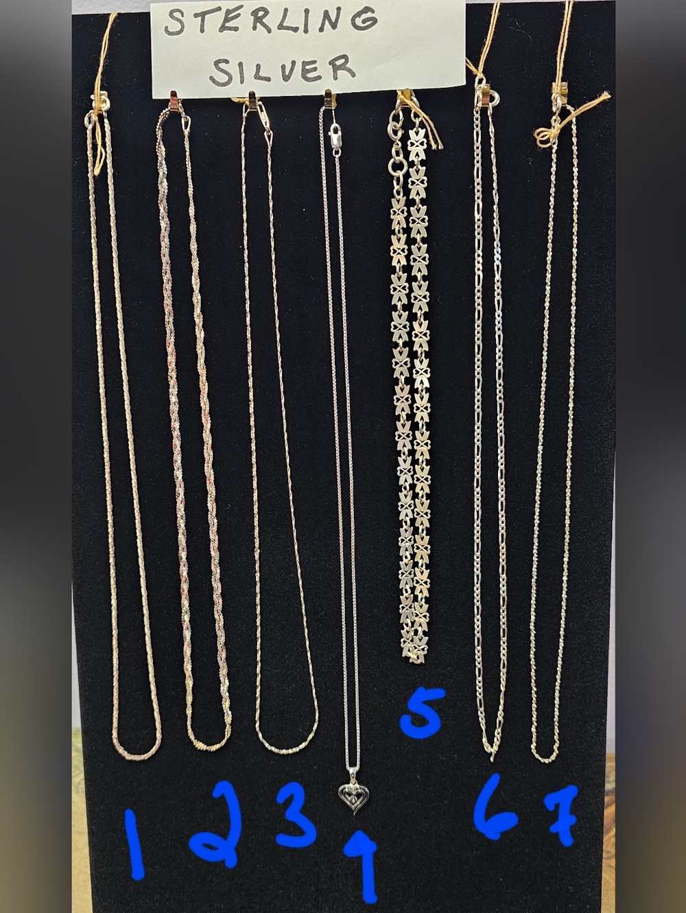 Sterling Silver Necklaces- READ BELOW